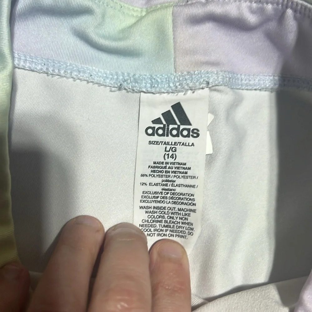 Youth Adidas Legging Size 14 Rainbow color - Picture 3 of 4